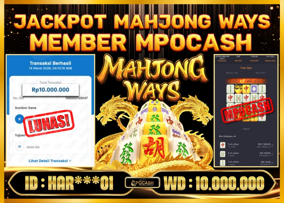 MPOCASH JACKPOT MAHJONG WAYS
